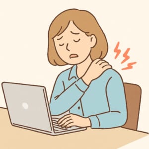 デスクワークによる肩こり