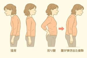 姿勢の悪さ
